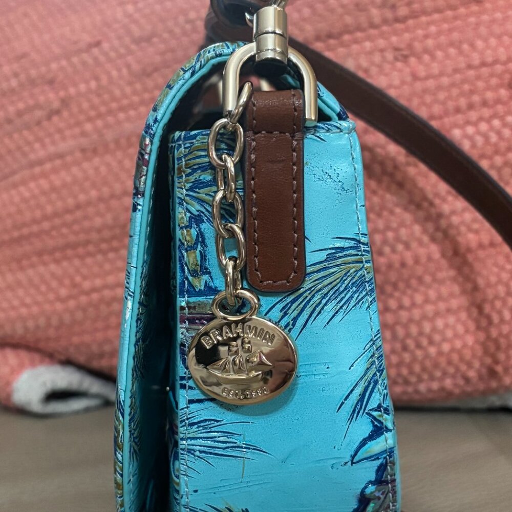 BRAHMIN, Briar Crossbody Leather Bag ~ Copa Cabana Tropic - Picture 5 of 10